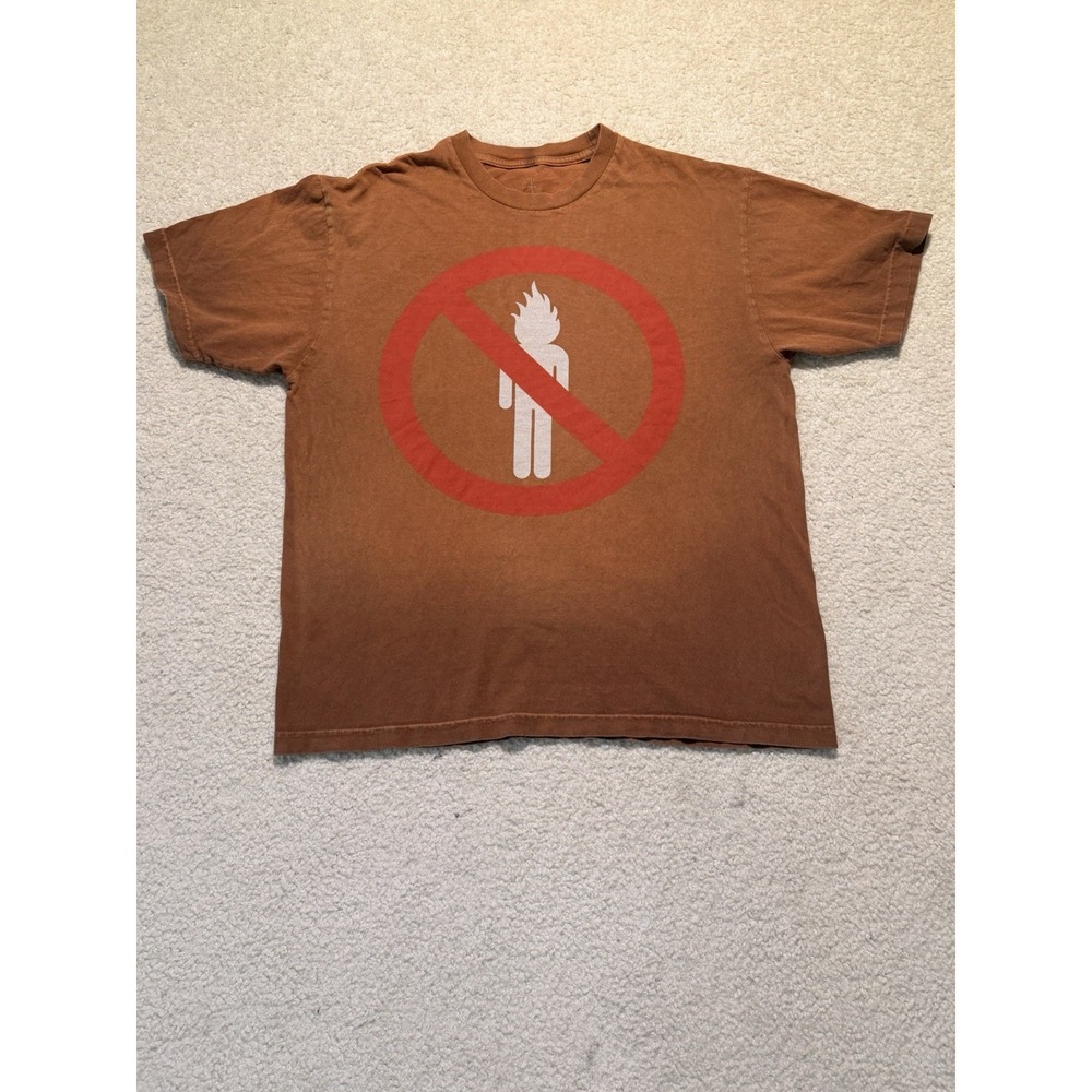 Travis Scott Rodeo 10 Years No Bystanders Brown T Shirt Large Cactus Jack 2025
